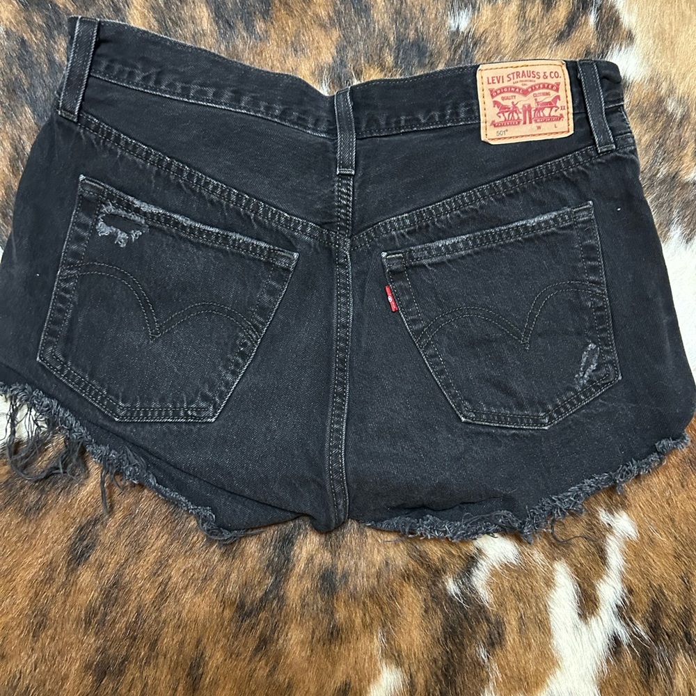 Levi's 501 black Denim Women's Shorts